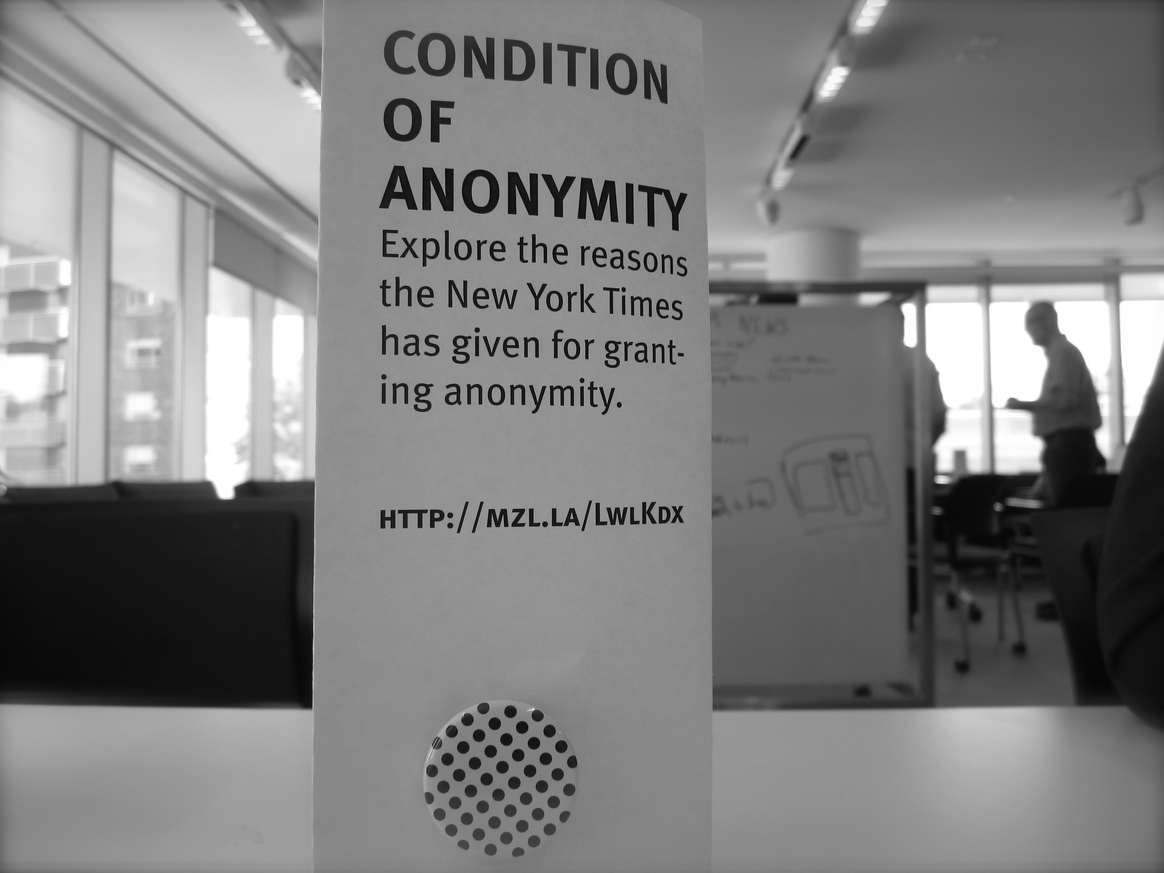 HackDay: Condition of Anonymity Project