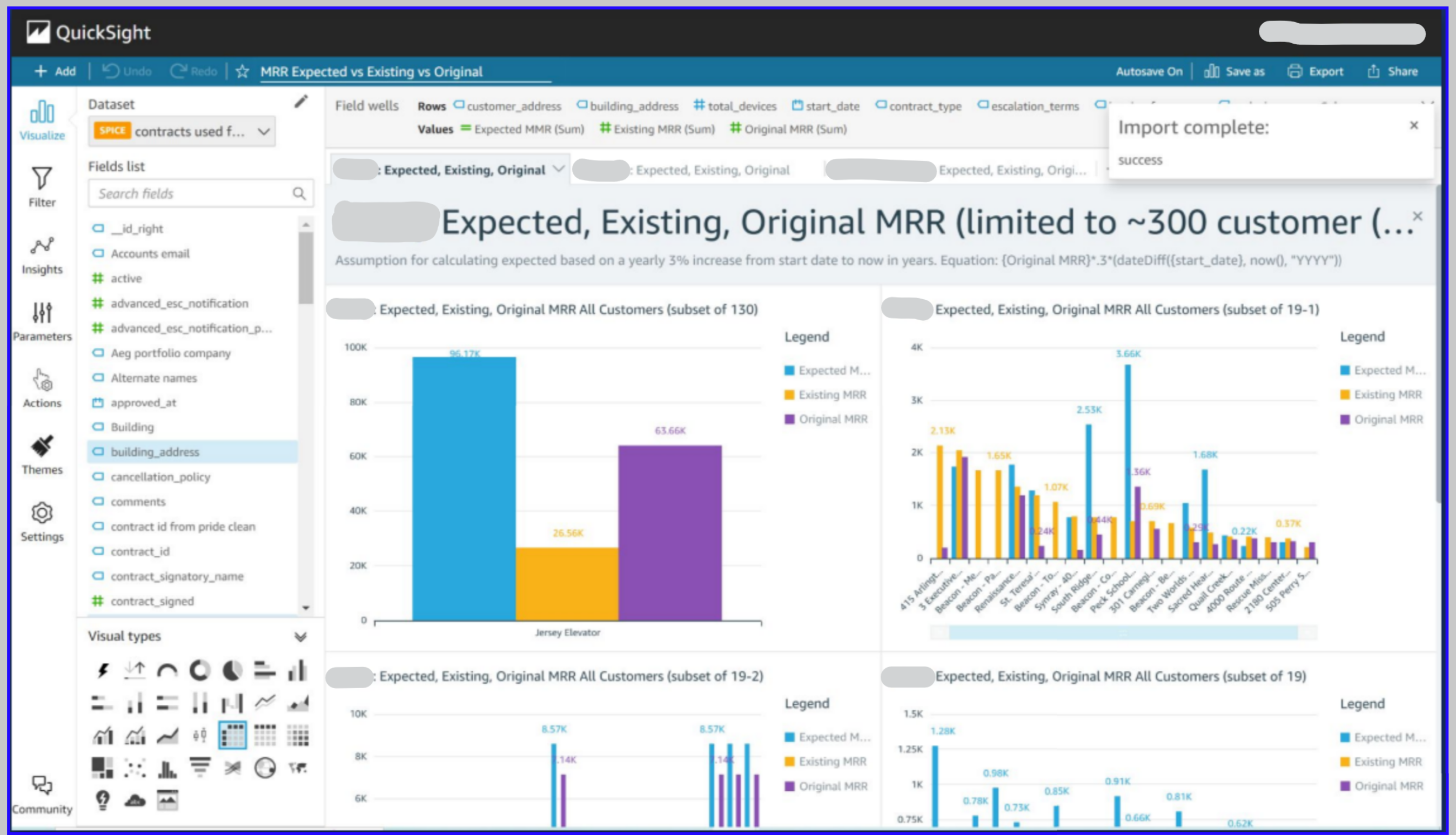 Contracts Database and MRR Analysis