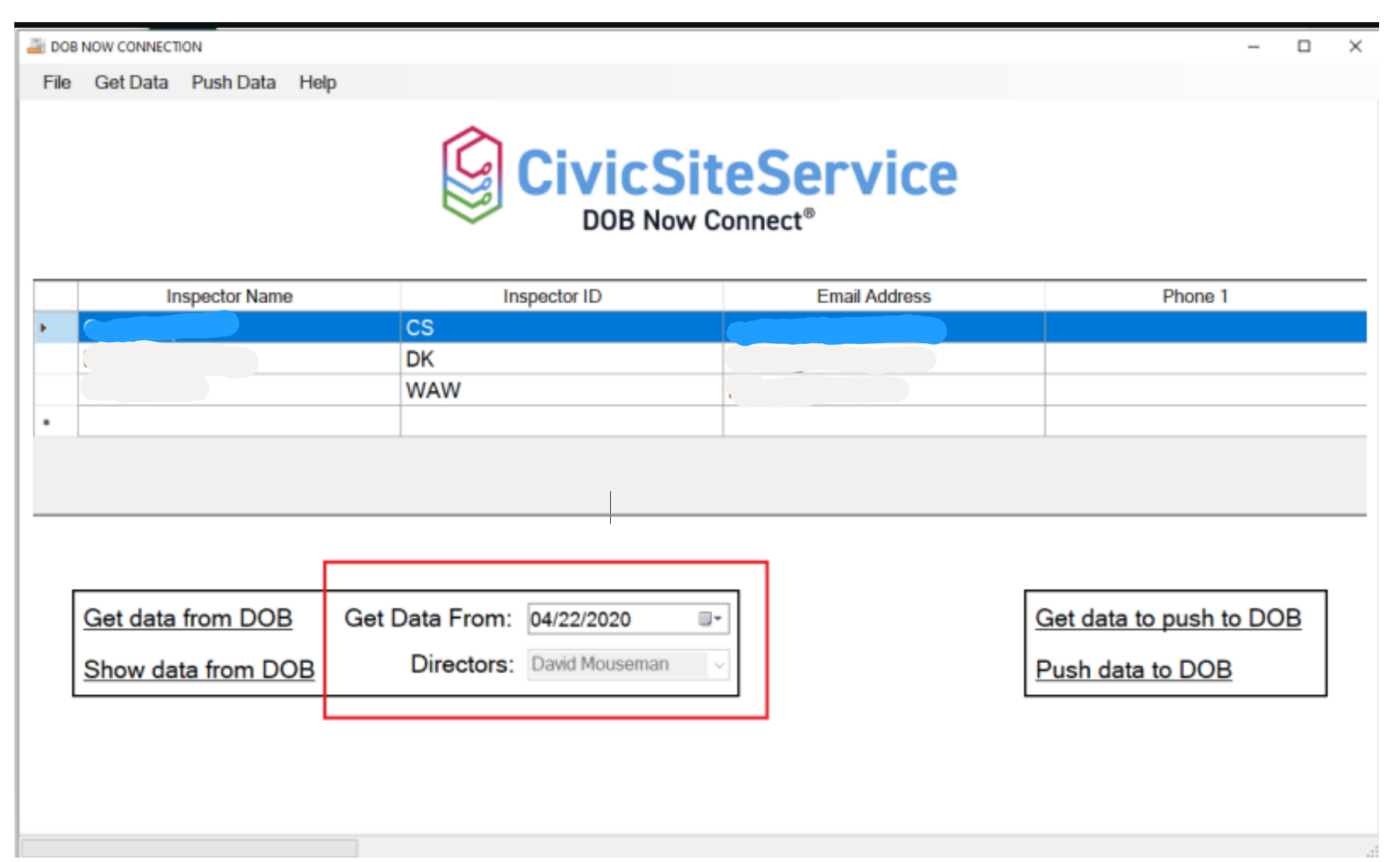 DOB NOW Connect with the Civic Site Service logo