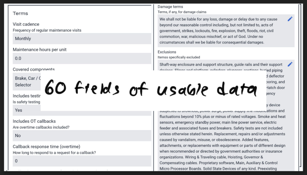 We created a custom interface to allow for the entry of 60 fields of usable data