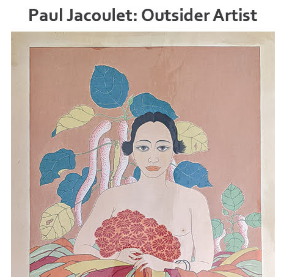 snip of cover of Paul Jacoulet, Outsider Artist