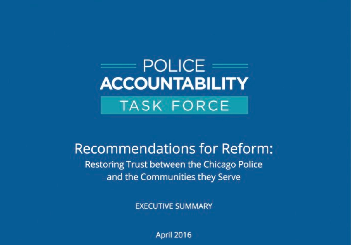 snippet of Chicago Police Accountability Task Force cover